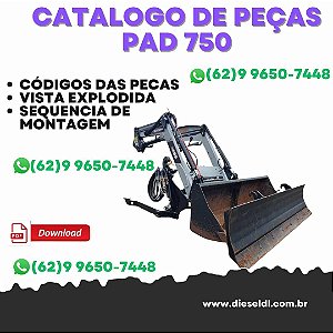 CATÁLOGO DE PEÇAS  PLAINA AGRÍCOLA PAD 750  STARA