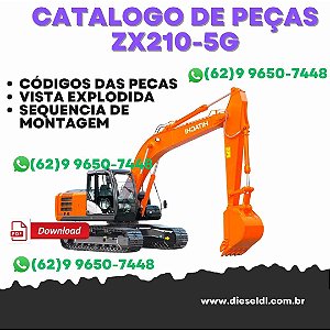 CATÁLOGO DE PEÇAS ESCAVADEIRA ZX210-5G  ZX210LC-5G   HITACHI