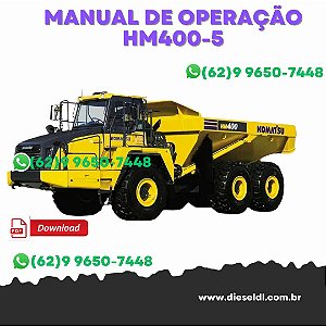 MANUAL DE OPERAÇÃO CAMINHÃO ARTICULADO  HM400-5  KOMATSU