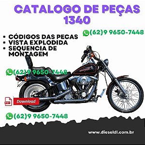 CATÁLOGO DE PEÇAS  HARLEY DAVIDSON 91/92  1340 MODELS