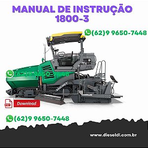 MANUAL DE INSTRUÇÕES DE SERVIÇO VIBROACABADORAS SUPER 1800-3  VÖGELE