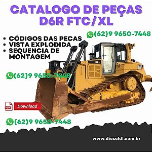 CATÁLOGO DE PEÇAS TRATOR DE ESTEIRA D6R FTC/XL CATERPILLAR