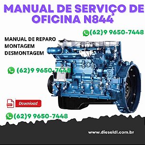 MANUAL DE SERVIÇO DE OFICINA MOTOR  N844 / N844T SHIBAURA