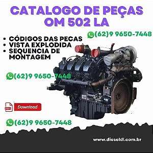 CATÁLOGO DE PEÇAS MOTOR OM 502 LA, OM 502 A  MERCEDES