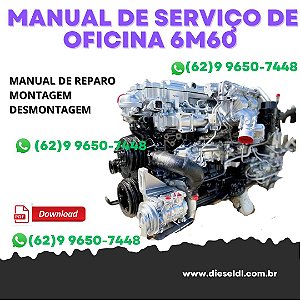 MANUAL DE SERVIÇO DE OFICINA  MOTOR 6M60 MITSUBISHI