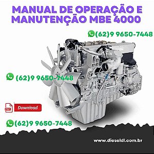 MANUAL DE OPERAÇÃO E MANUTENÇÃO  MOTOR DIESEL  MBE 4000 DETROIT