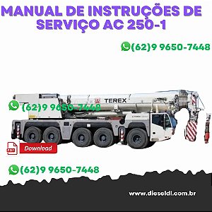MANUAL DE INSTRUÇÕES DE SERVIÇO  GRUA MOVEL AC250-1 TEREX