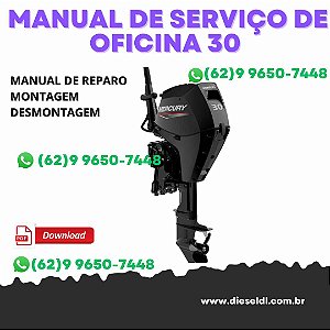 MANUAL DE SERVIÇO DE OFICINA OUTBOARDS 30 JET 40 (4 CYL)  MERCURY