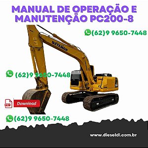 MANUAL DE OPERAÇÃO E MANUTENÇÃO ESCAVADEIRA PC130-8  KOMATSU