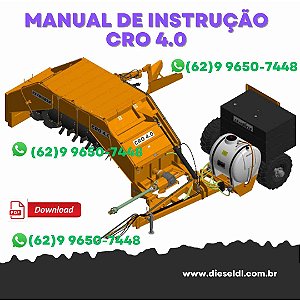 MANUAL DE INSTRUÇÕES COMPOSTADOR DE RESÍDUOS CRO 4.0  CIVEMASA