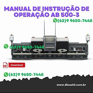 MANUAL DE INSTRUÇÕES DE OPERAÇÃO MESA EXTENSÍVEL AB 500-3 / AB 600-3  VÖGELE