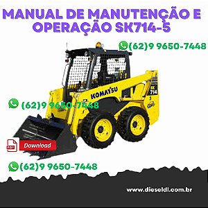 MANUAL DE OPERAÇÃO E MANUTENÇÃO MINI CARREGADEIRA SK714-5  KOMATSU