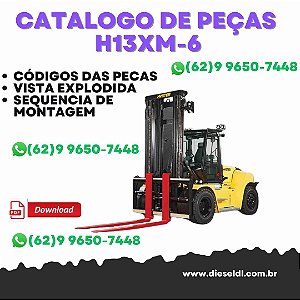 CATÁLOGO DE PEÇAS EMPILHADEIRA H13XM-6, H14XM-6, H16XM-6 - K019  HYSTER