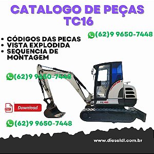CATÁLOGO DE PEÇAS  MINI ESCAVADEIRA TC16  TEREX
