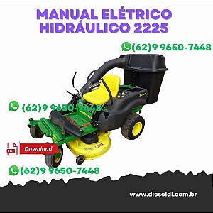 MANUAL ELÉTRICO HIDRÁULICO  CORTADOR RESIDENCIAL  Z225, Z245, Z235, Z255 JOHN DEERE