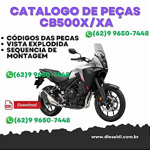 CATÁLOGO DE PEÇAS  MOTO HONDA CB500X/XA - 2013