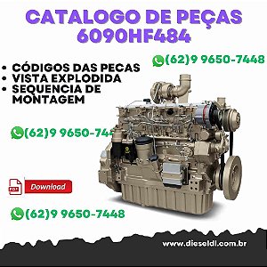 CATÁLOGO DE PEÇAS  MOTOR 6090HF484, 6090HF485, 6090HFG86  JOHN DEERE