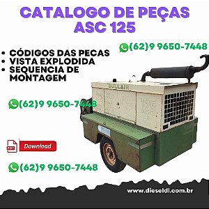 CATÁLOGO DE PEÇAS  COMPRESSOR 125, 130, 185 Y 49HP 185 SULLAIR