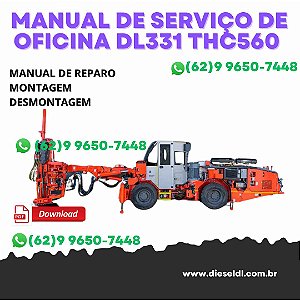 MANUAL DE SERVIÇO DE OFICINA  PERFURATRIZ DL331 THC560  SANDVIK