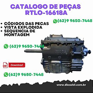 CATÁLOGO DE PEÇAS  TRANSMISSÃO  RTLO-16618A 2011  EATON FULLER