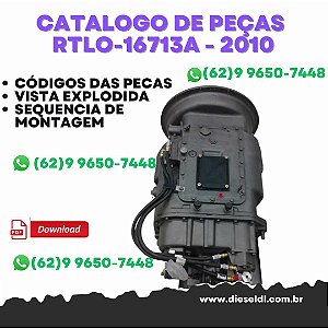 CATÁLOGO DE PEÇAS  TRANSMISSÃO  RTLO-16713A - 2010  EATON FULLER