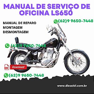 MANUAL DE SERVIÇO DE OFICINA  MOTO LS650 SUZUKI