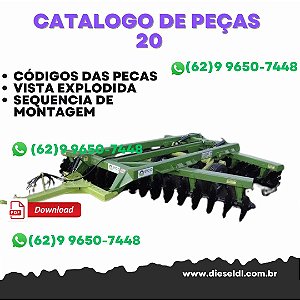 CATÁLOGO DE PEÇAS GASPE 20  GRADE ARADORA