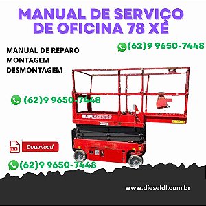 MANUAL DE SERVIÇO DE OFICINA PLATAFORMA ELEVATORIA 78 XE MANITOU