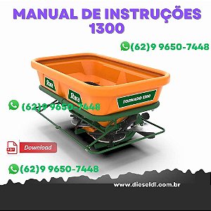MANUAL DE INSTRUÇÕES DISTRIBUIDOR TORNADO 1300 GIV STARA