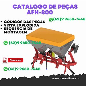 CATÁLOGO DE PEÇAS ADUBADEIRA  AFH-800 / AFH 1100 GHI  BIZMAQ