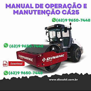 MANUAL DE OPERAÇÃO E MANUTENÇÃO ROLO COMPACTADOR CA25 / 30 / 35   DYNAPAC