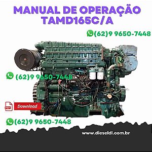 MANUAL DE OPERAÇÃO MOTOR  TAMD165C/A MARINE GENSET