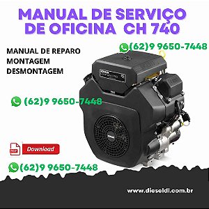 MANUAL DE SERVIÇO DE OFICINA  KOHLER COMMAND CH740, CH750