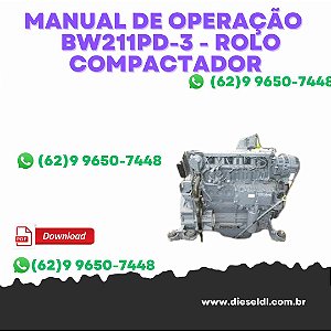 Manual de Oper. e Manutenção Bomag - BW211D-3 / BW211PD-3 - Rolo Compactador