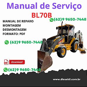 Manual Serviço de Oficina Volvo BL70B – Retroescavadeira