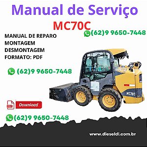 Manual Profissional Serviço Oficina Volvo MC70C – Mini Carregadeira