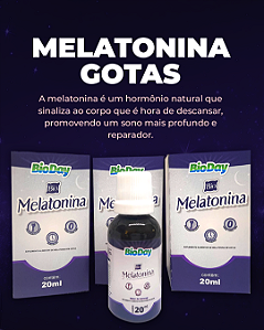 Melatonina (Gotas) - Frasco 20 ml. kit com 3 frasco.
