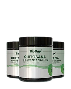 Quitosana, Chá Verde, Psyllium - Pote 300g