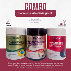 Complexo B + Multivitamínico 50+ + Cranberry