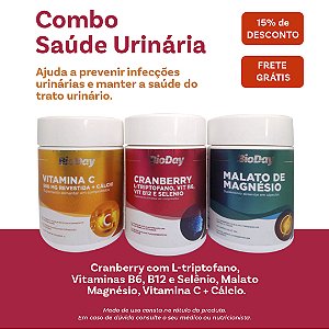 Saúde urinária (Vitamina C, Cranberry, Malato de Magnésio)
