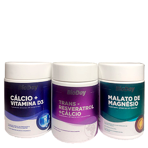 Auxilia no combate aos sintomas da menopausa (Cálcio Vitamina D3, Trans-Resveratrol, Malato Magnésio)