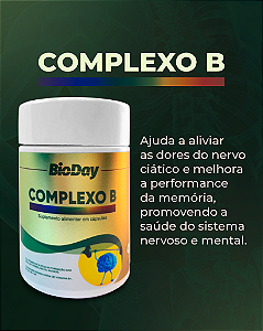 Complexo B (Vitamina B) - com 60 Caps. 1 Unidade.