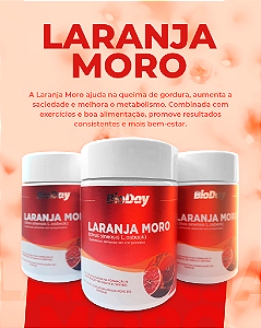 Laranja Moro (Citrus Sinenis) - Frasco 60 Comp. 1 Unidade.