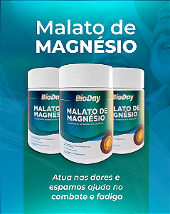 Malato de Magnésio - Frasco 60 Caps. 1 Unidade.