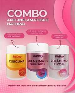 Cúrcuma + Coenzima Q10 + Colágeno Tipo II COMBO