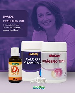 Ossos Fortes & Mobilidade – Vitamina D 2.000 UI + Cálcio + Colágeno Tipo II para estrutura e movimento