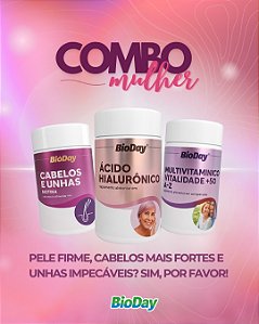 Porque você merece se sentir linda e bem todos os dias Com Biotina, Ácido Hialurônico e Multivitamínico 50+