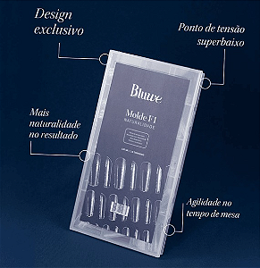 Molde F1 Naturalidade 140 Un 14 Tamnhs Bluwe Nails