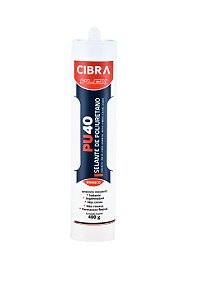 Kit 4 Selantes PU 40 Selante de Poliuretano Adesivo Vedante Cibra Flex Branco