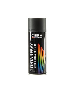 TINTA SPRAY USO GERAL PRETO FOSCO 250G/400ML